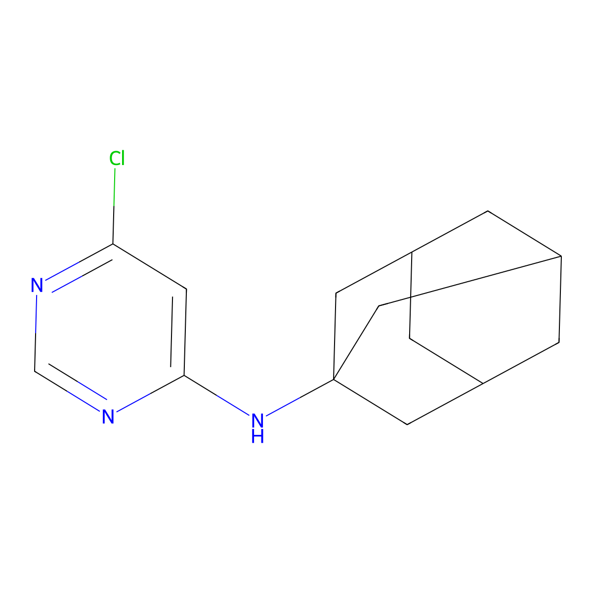 6-chloro-N-(1-Adamantyl)pyrimidin-4-amine molecular structure, CAS 1242240-99-8