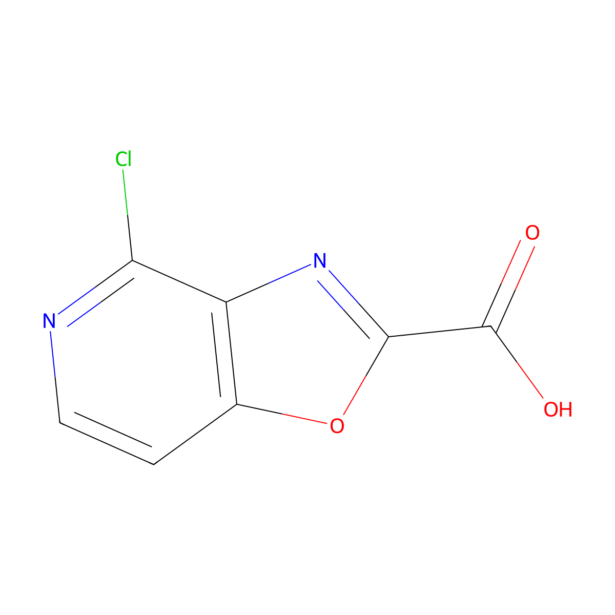 4-Chloro-[1,3]oxazolo[4,5-C]pyridine-2-carboxylic acid molecular structure, CAS 1242250-54-9