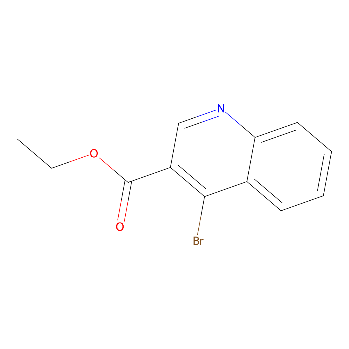 Ethyl 4-bromoquinoline-3-carboxylate molecular structure, CAS 1242260-12-3