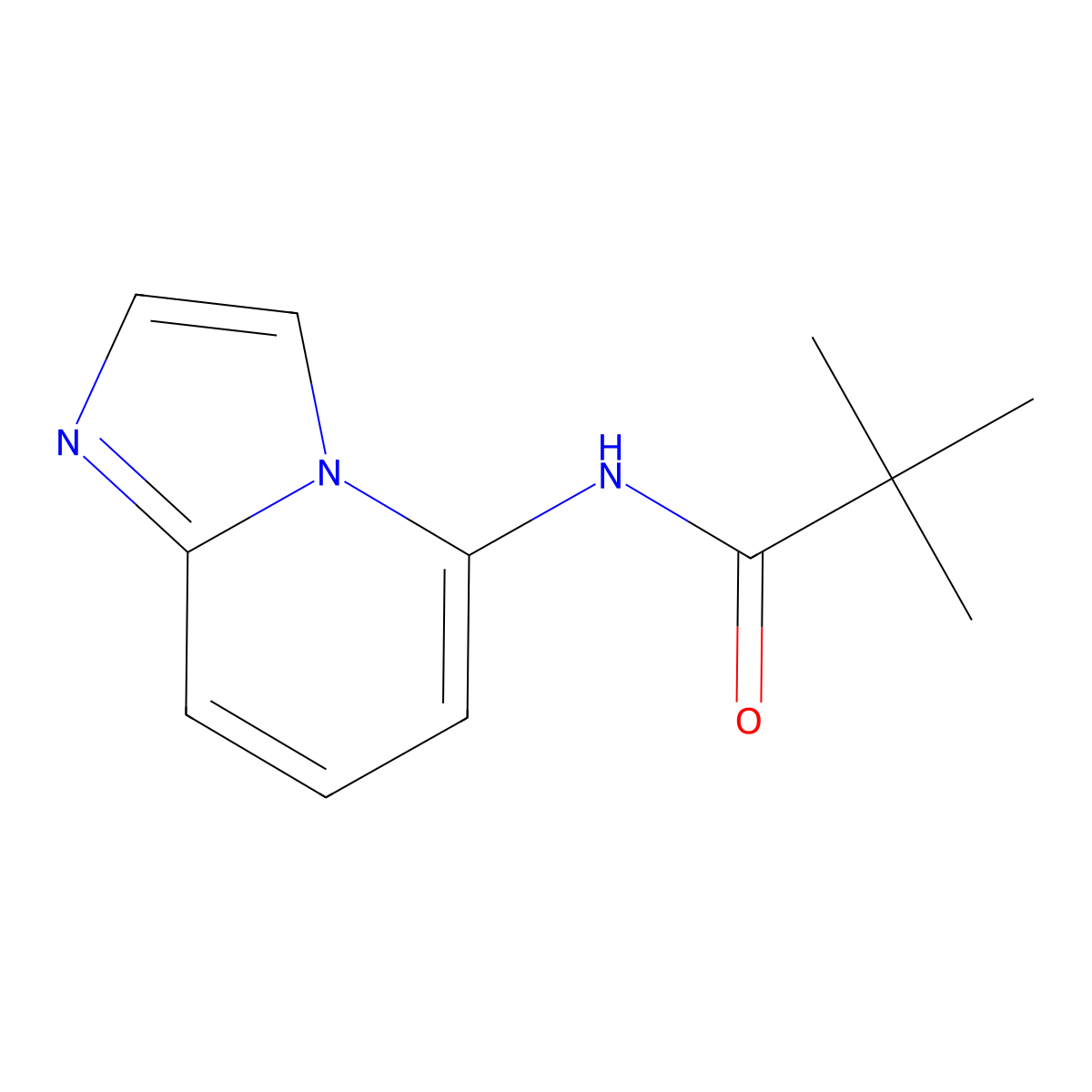 N-{Imidazo[1,2-a]pyridin-5-yl}-2,2-dimethylpropanamide molecular structure, CAS 1242268-22-9