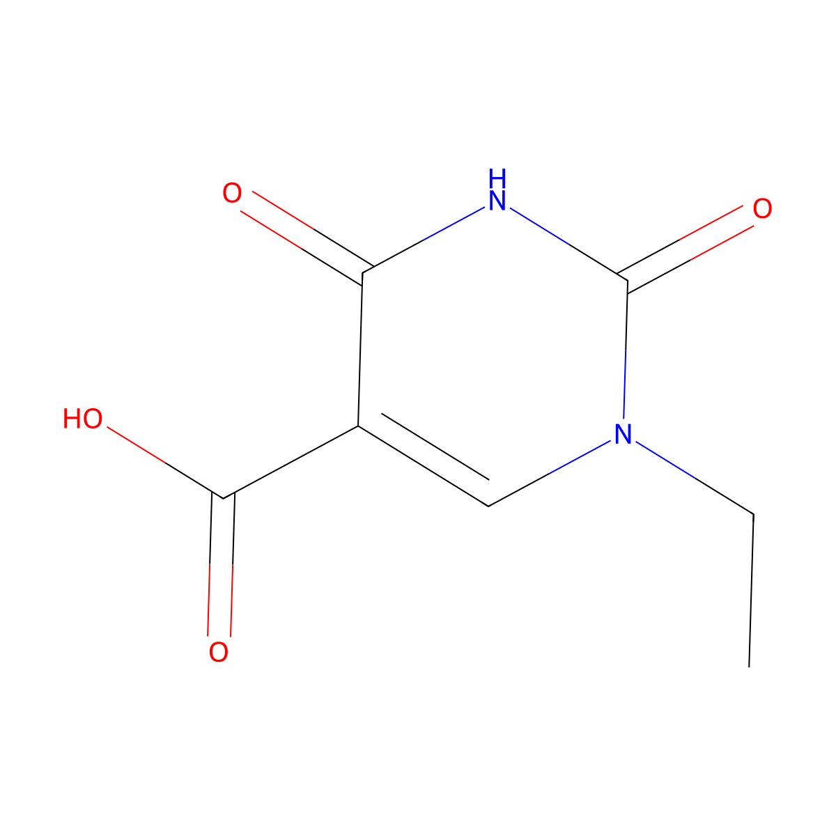 1-Ethyl-2,4-dioxo-1,2,3,4-tetrahydropyrimidine-5-carboxylic acid molecular structure, CAS 1242281-85-1