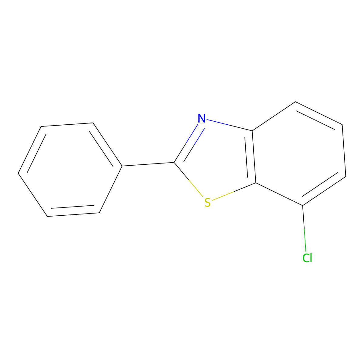 7-Chloro-2-phenylbenzothiazole molecular structure, CAS 1242289-39-9