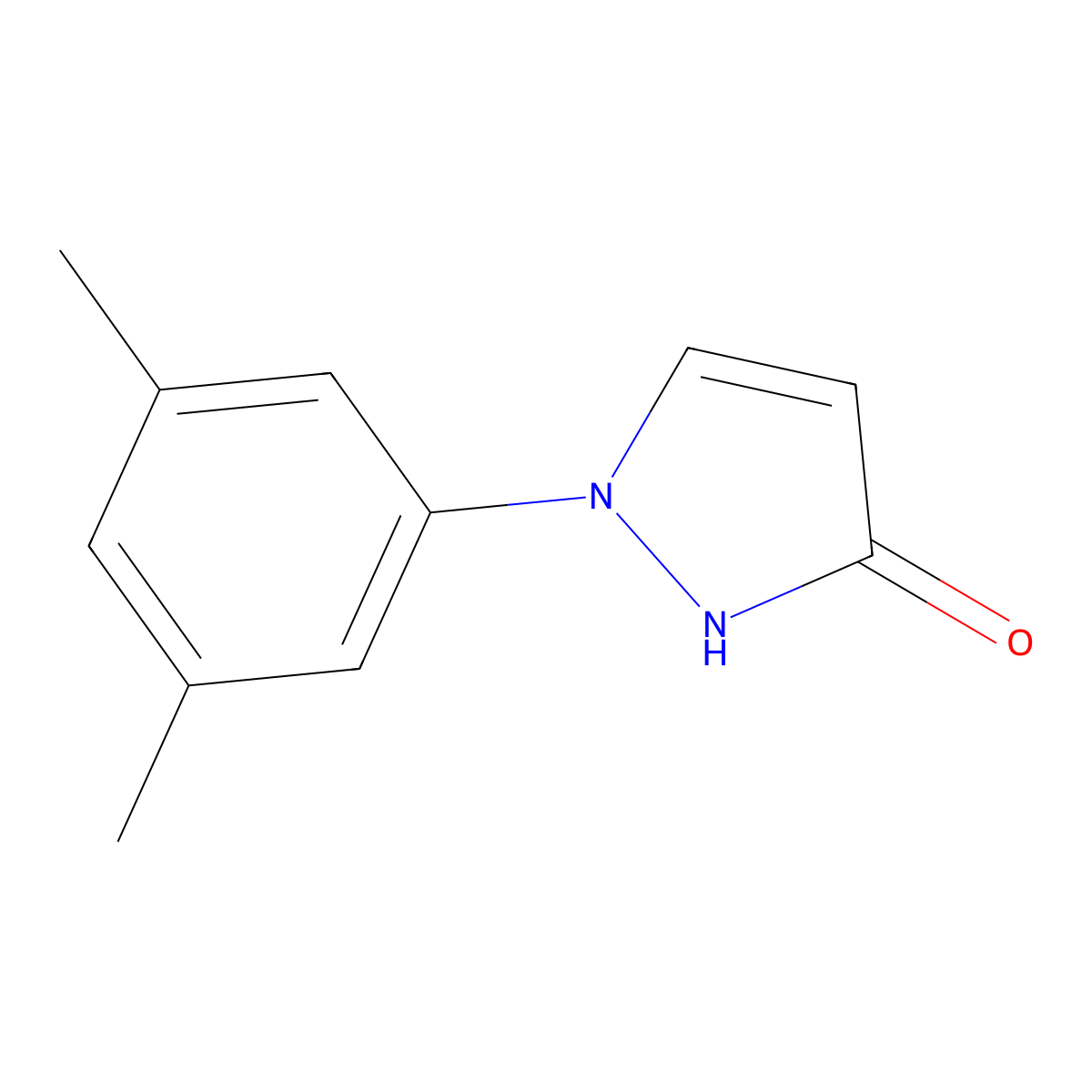 1-(3,5-dimethylphenyl)-1H-pyrazol-3-ol molecular structure, CAS 1242292-66-5