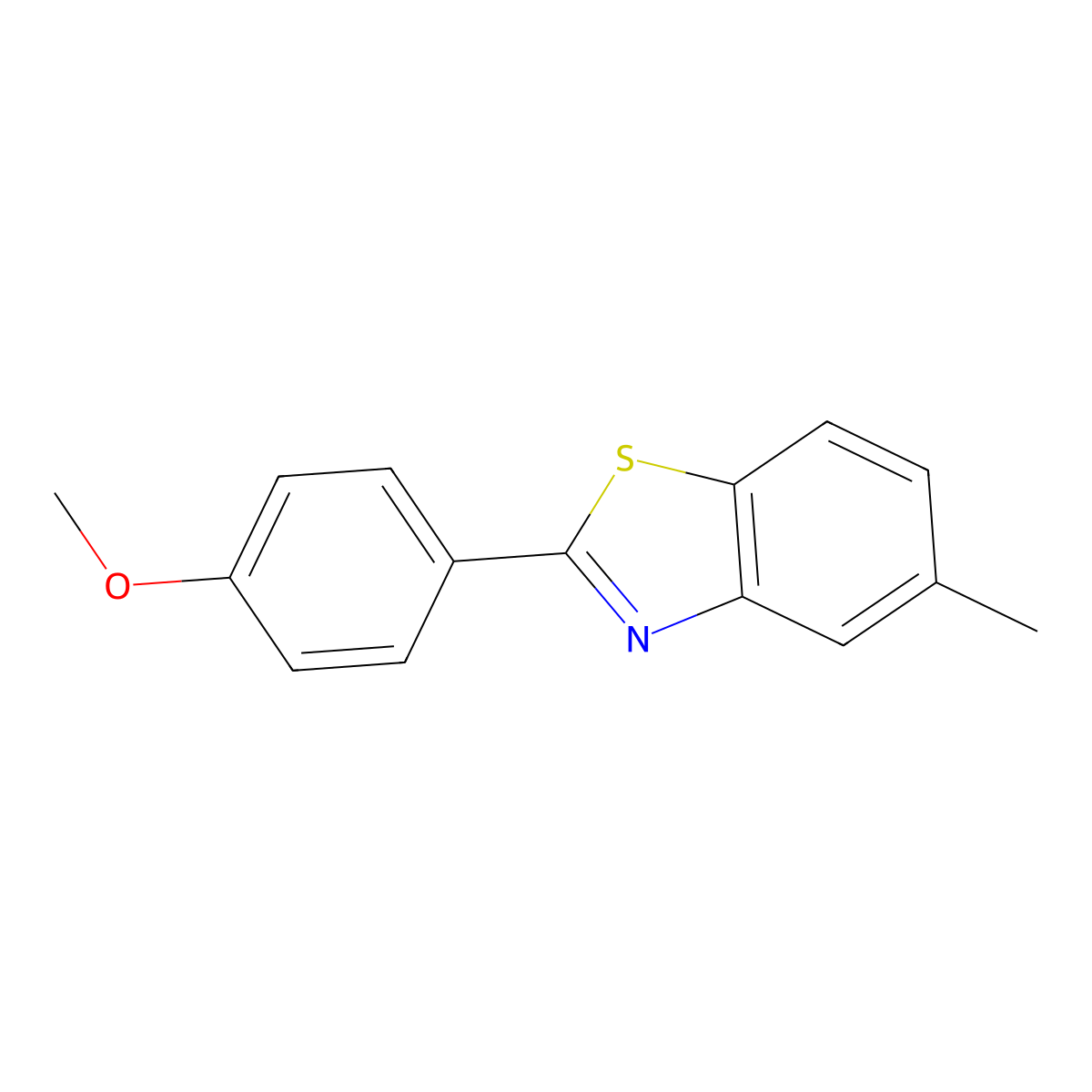 2-(4-Methoxyphenyl)-5-methylbenzo[d]thiazole molecular structure, CAS 1242302-90-4