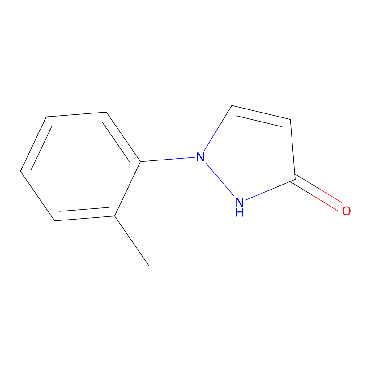1-(2-methylphenyl)-1H-pyrazol-3-ol molecular structure, CAS 1242307-76-1