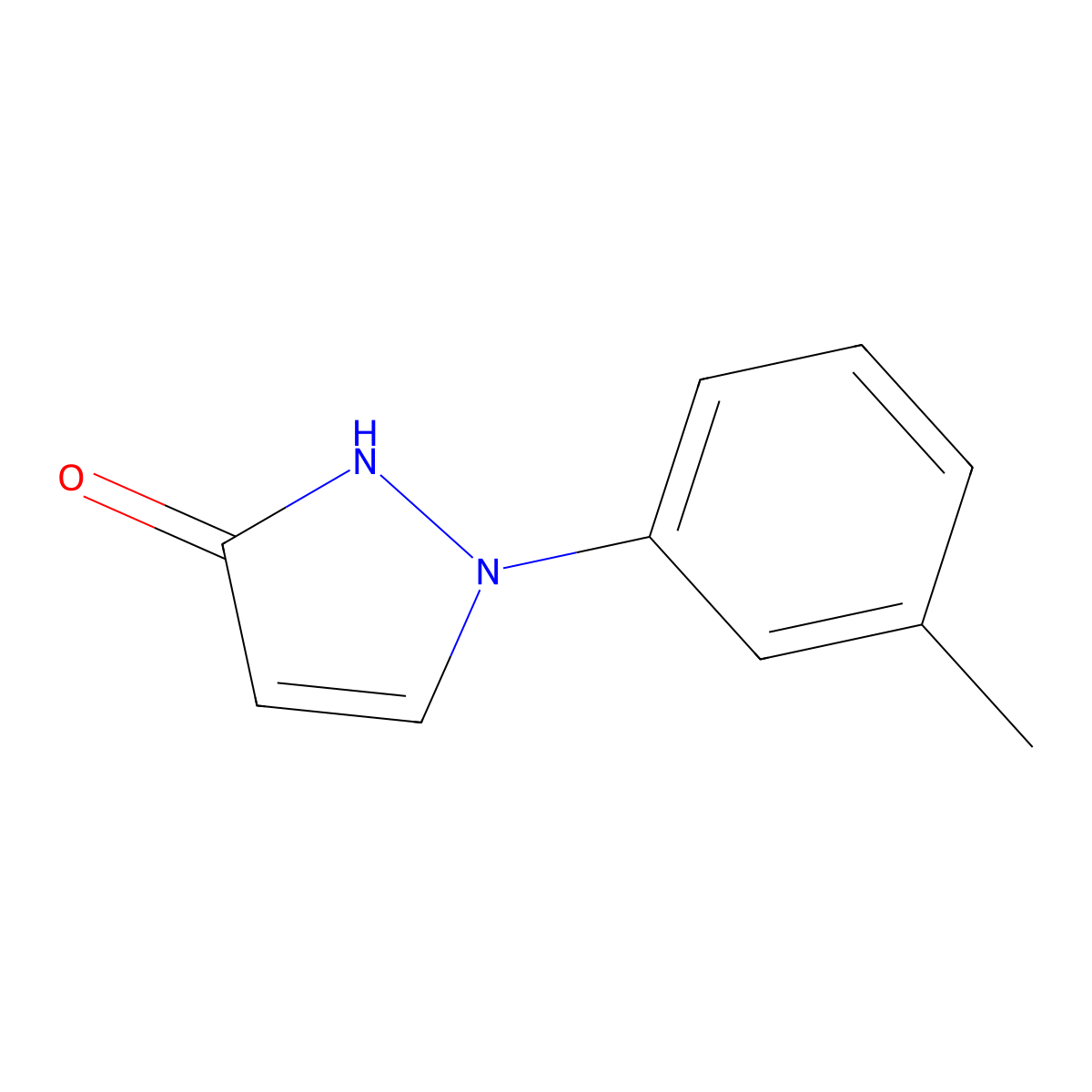 1-(3-methylphenyl)-1H-pyrazol-3-ol molecular structure, CAS 1242321-87-4