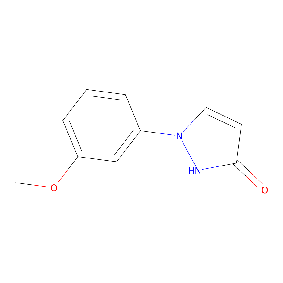1-(3-methoxyphenyl)-1H-pyrazol-3-ol molecular structure, CAS 1242333-33-0