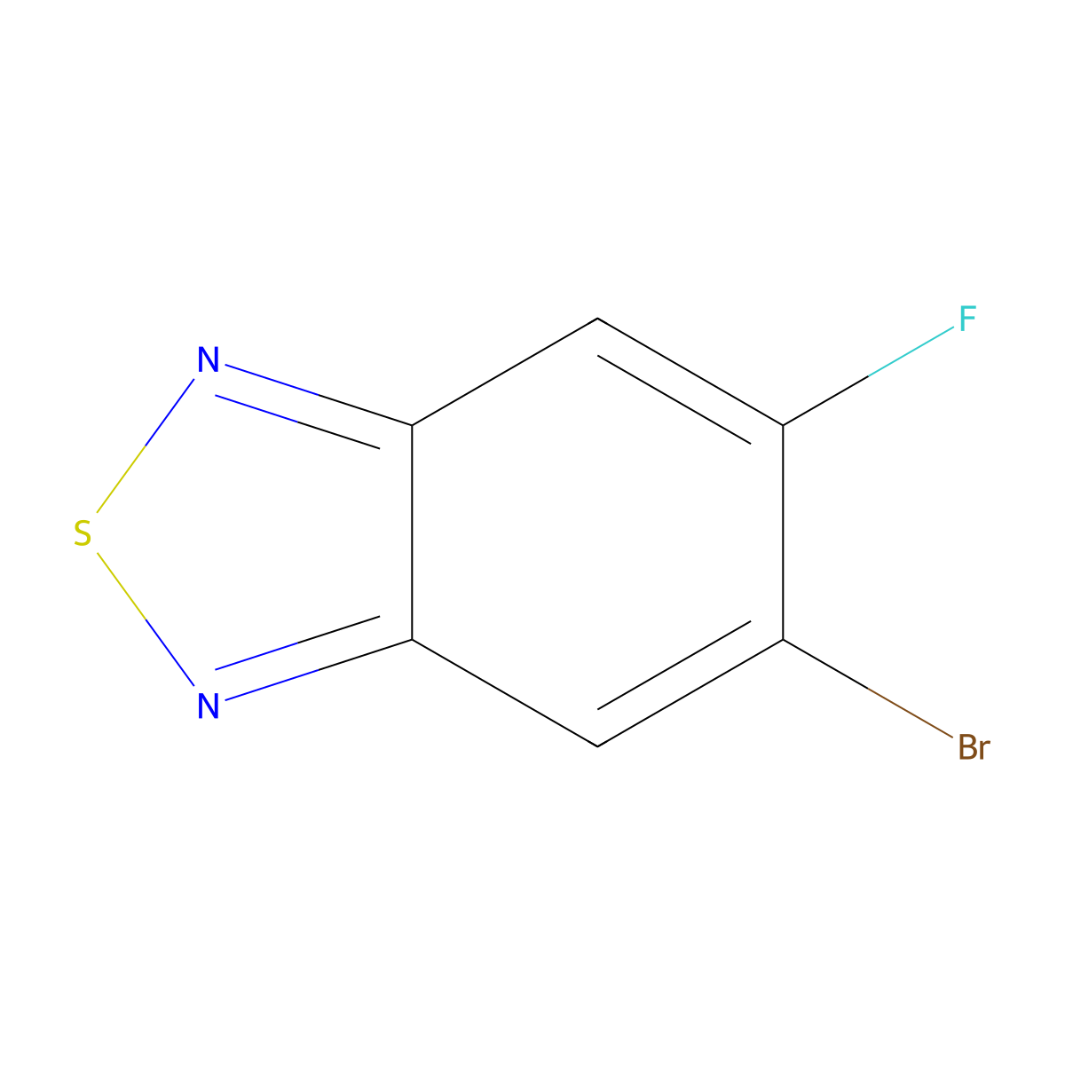 5-Bromo-6-fluorobenzo[c][1,2,5]thiadiazole molecular structure, CAS 1242336-51-1