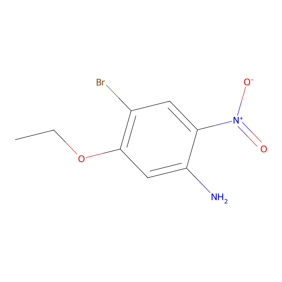 4-Bromo-5-ethoxy-2-nitroaniline molecular structure, CAS 1242336-59-9