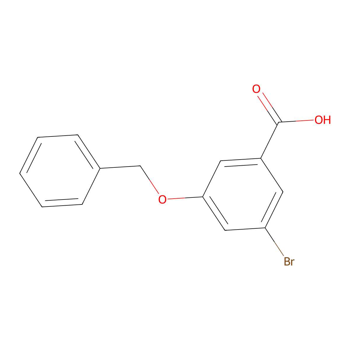 3-(Benzyloxy)-5-bromobenzoic acid molecular structure, CAS 1242336-70-4