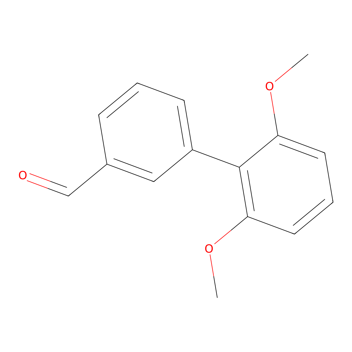 2',6'-Dimethoxy-[1,1'-biphenyl]-3-carbaldehyde molecular structure, CAS 1242339-02-1