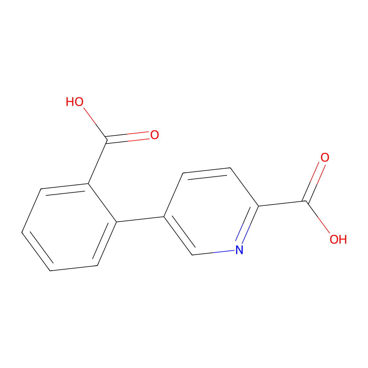 5-(2-Carboxyphenyl)picolinic acid molecular structure, CAS 1242339-50-9