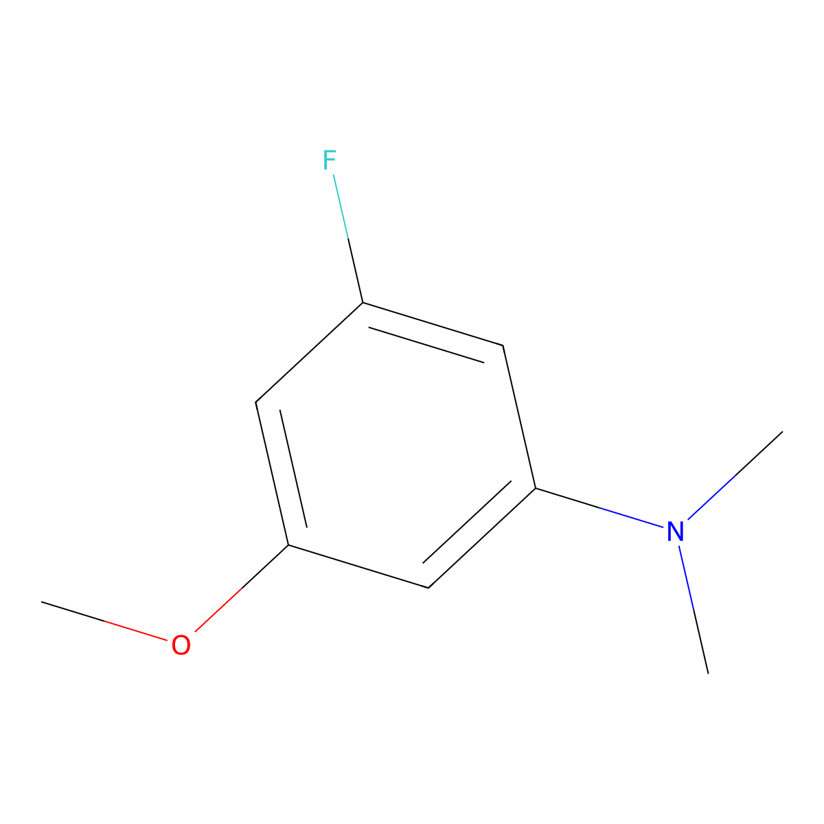 3-Fluoro-5-methoxy-N,N-dimethylaniline molecular structure, CAS 1242339-58-7