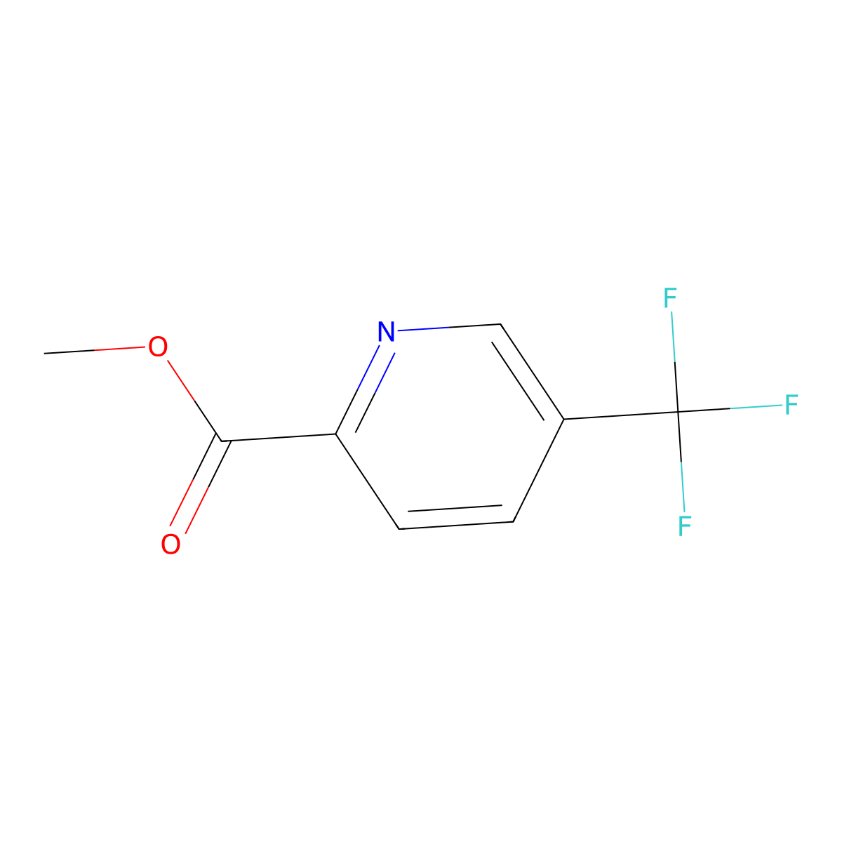5-Trifluoromethyl-pyridine-2-carboxylic acid methyl ester molecular structure, CAS 124236-37-9