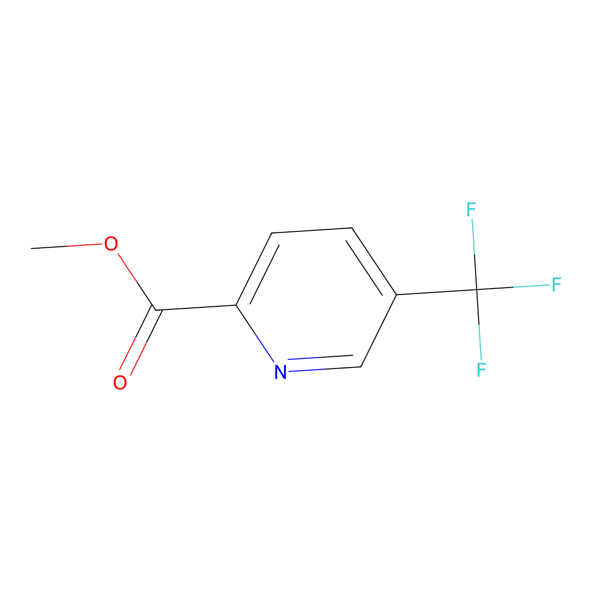 5-Trifluoromethyl-pyridine-2-carboxylic acid methyl ester molecular structure, CAS 124236-37-9