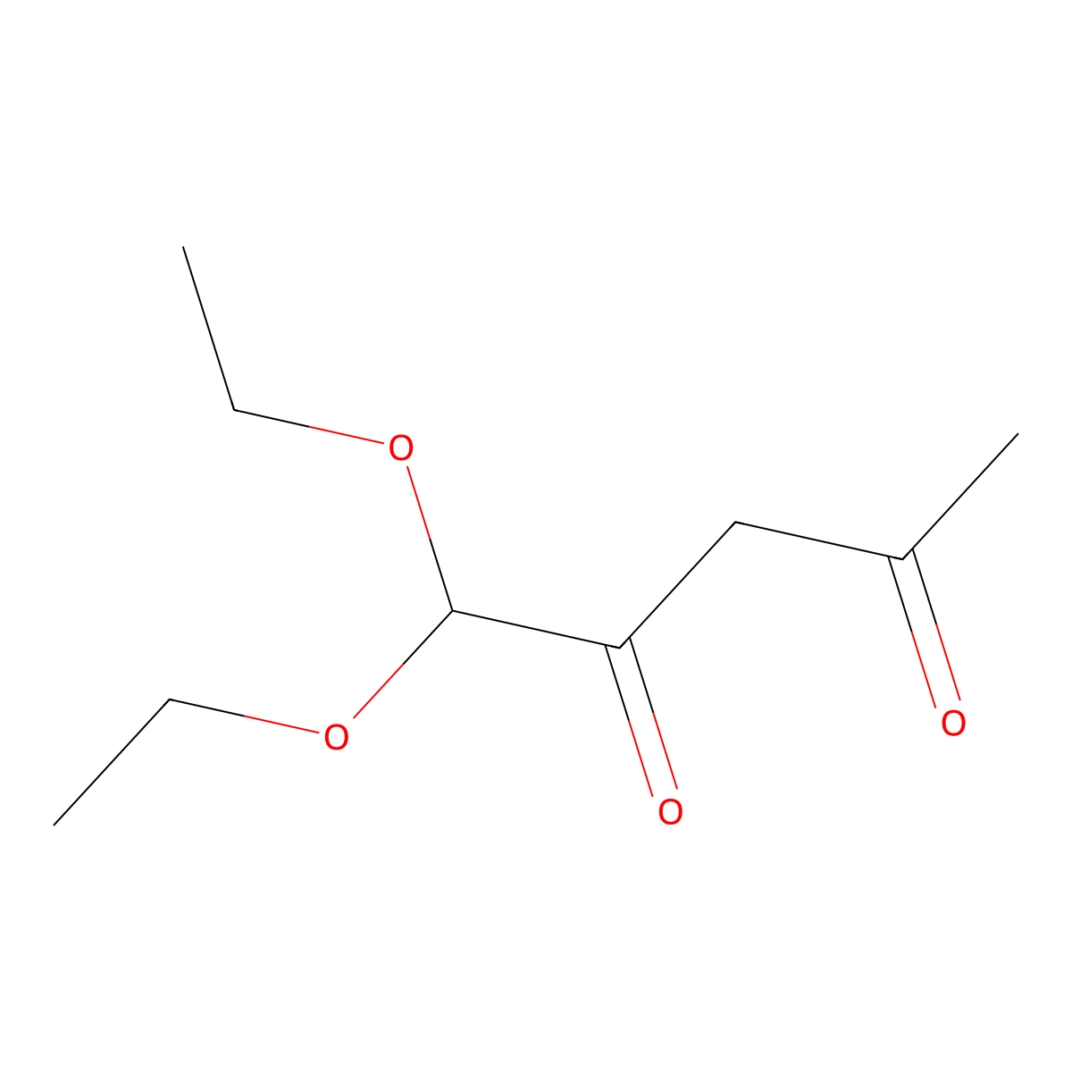 1,1-Diethoxypentane-2,4-dione molecular structure, CAS 124237-06-5
