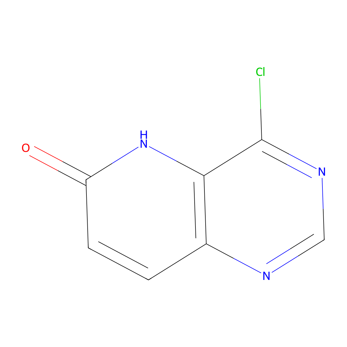 4-chloro-5H,6H-pyrido[3,2-d]pyrimidin-6-one molecular structure, CAS 1242446-83-8