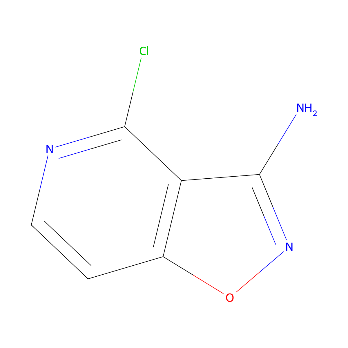 4-Chloroisoxazolo[4,5-c]pyridin-3-amine molecular structure, CAS 1242515-54-3