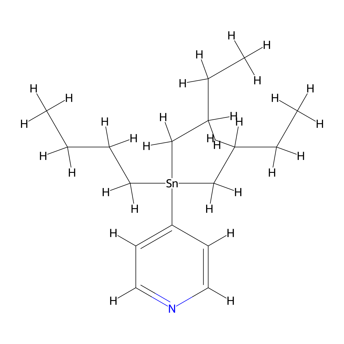 4-(Tri-n-butylstannyl)pyridine molecular structure, CAS 124252-41-1