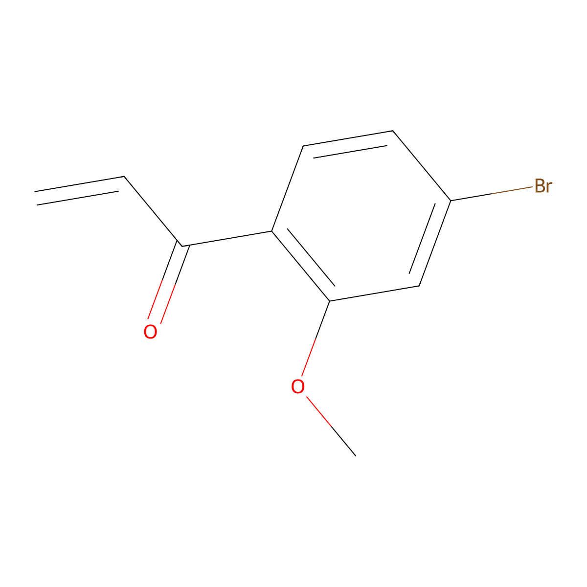1-(4-Bromo-2-methoxyphenyl)prop-2-en-1-one molecular structure, CAS 1242532-06-4