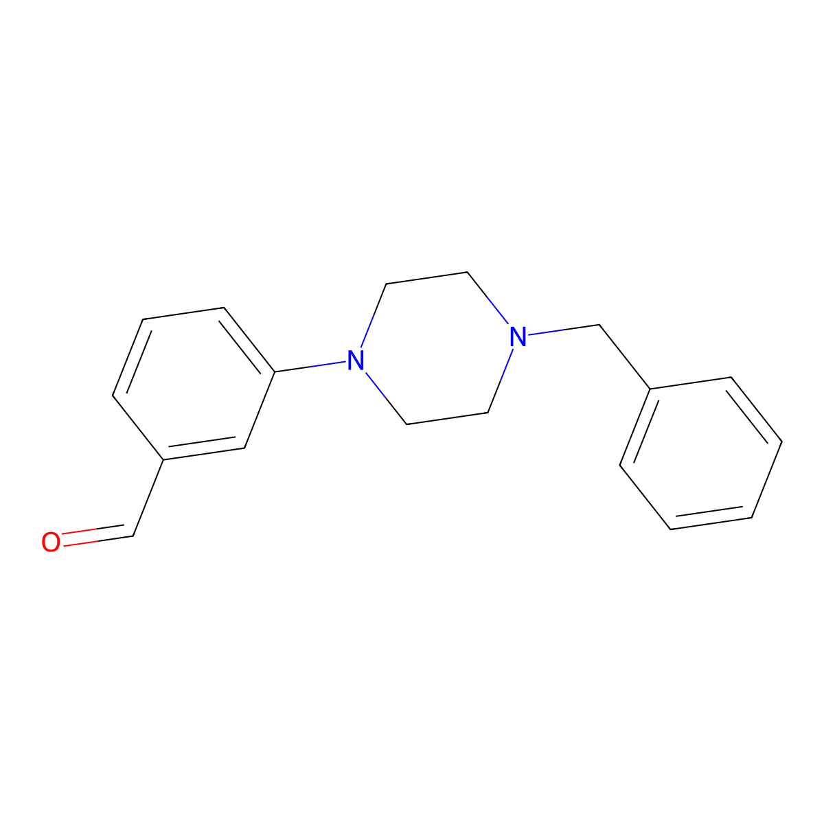 3-(4-Benzylpiperazin-1-yl)benzaldehyde molecular structure, CAS 1242594-27-9
