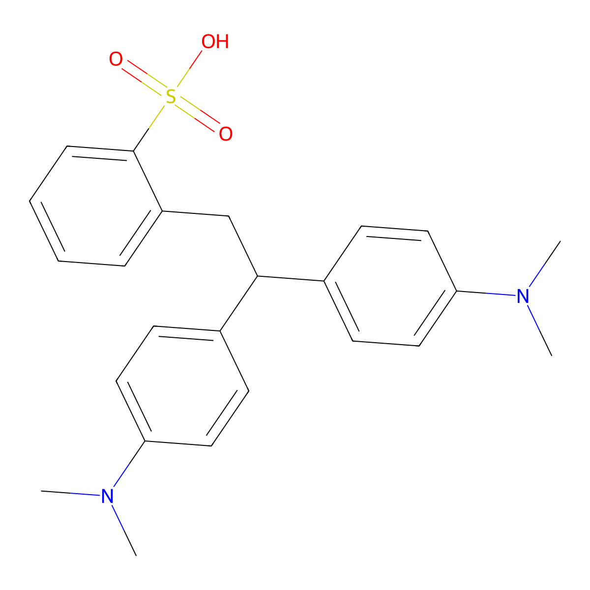 Xylene cyanol molecular structure, CAS 124262-82-4