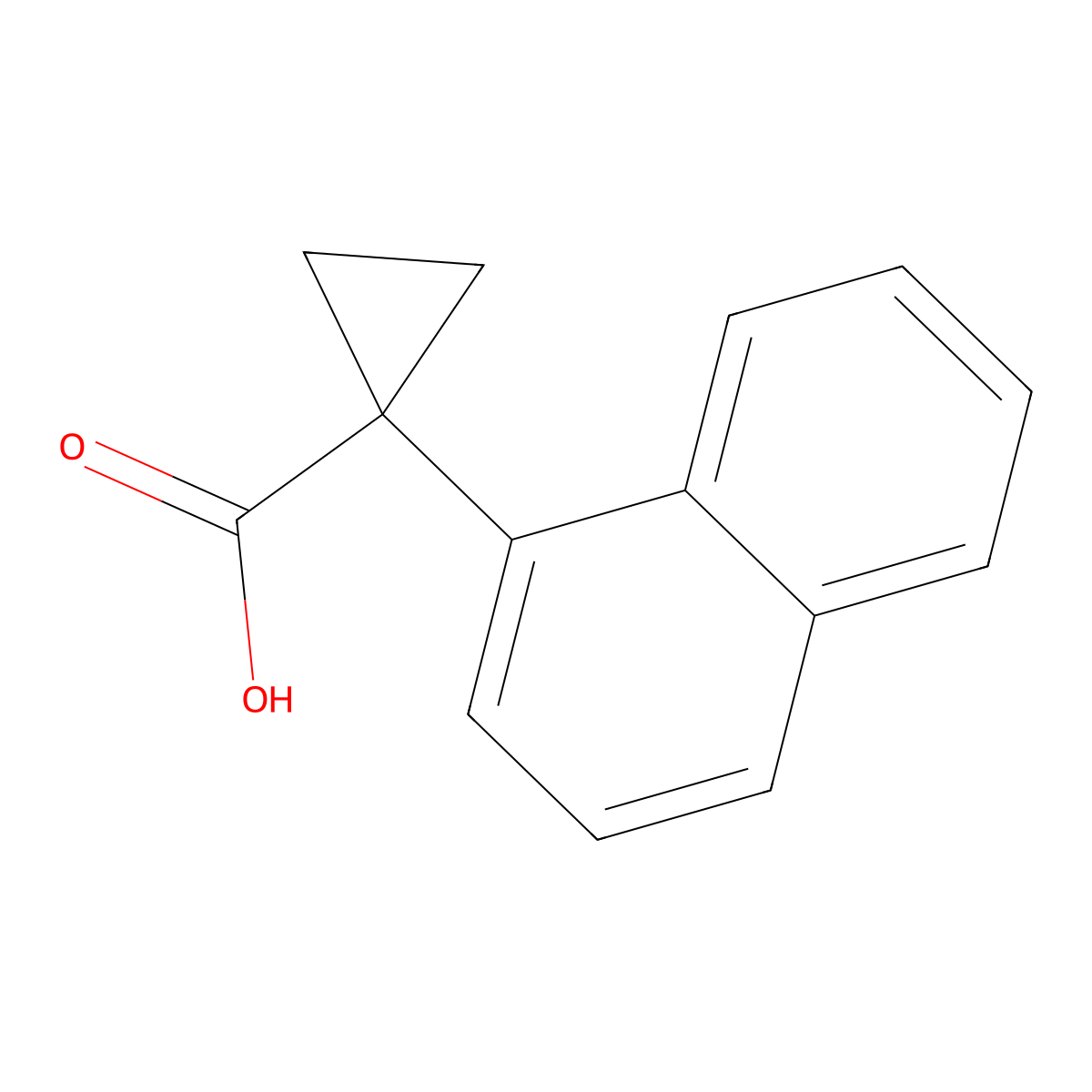 1-(1-Naphthyl)cyclopropanecarboxylic acid molecular structure, CAS 124276-38-6