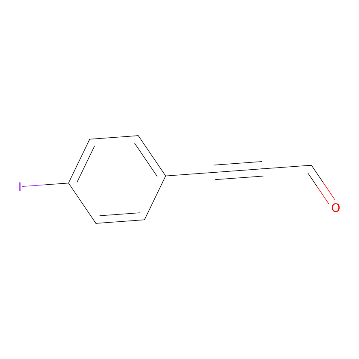 3-(4-Iodophenyl)-2-propynal molecular structure, CAS 1242772-11-7