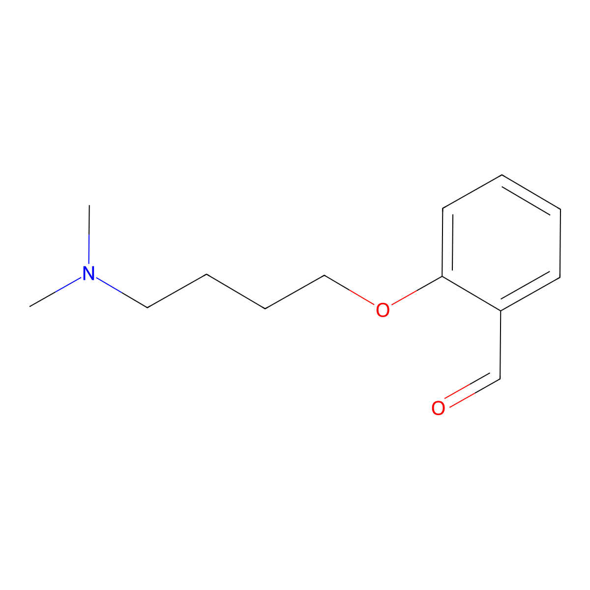 2-(4-(Dimethylamino)butoxy)benzaldehyde molecular structure, CAS 1242810-20-3