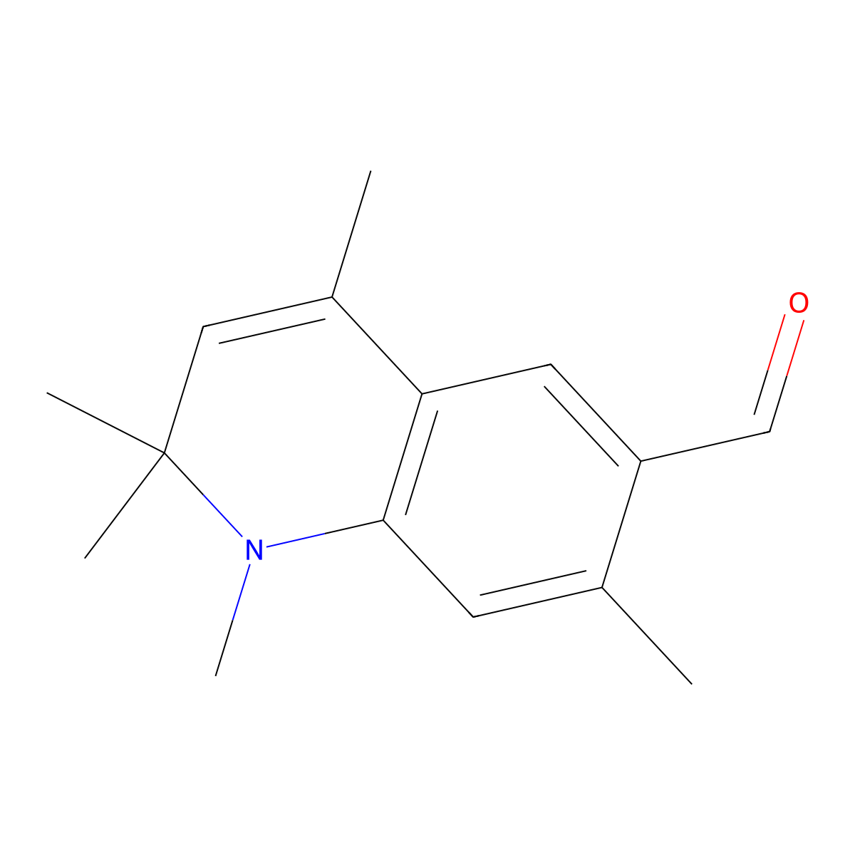 1,2,2,4,7-Pentamethyl-1,2-dihydroquinoline-6-carbaldehyde molecular structure, CAS 1242823-56-8