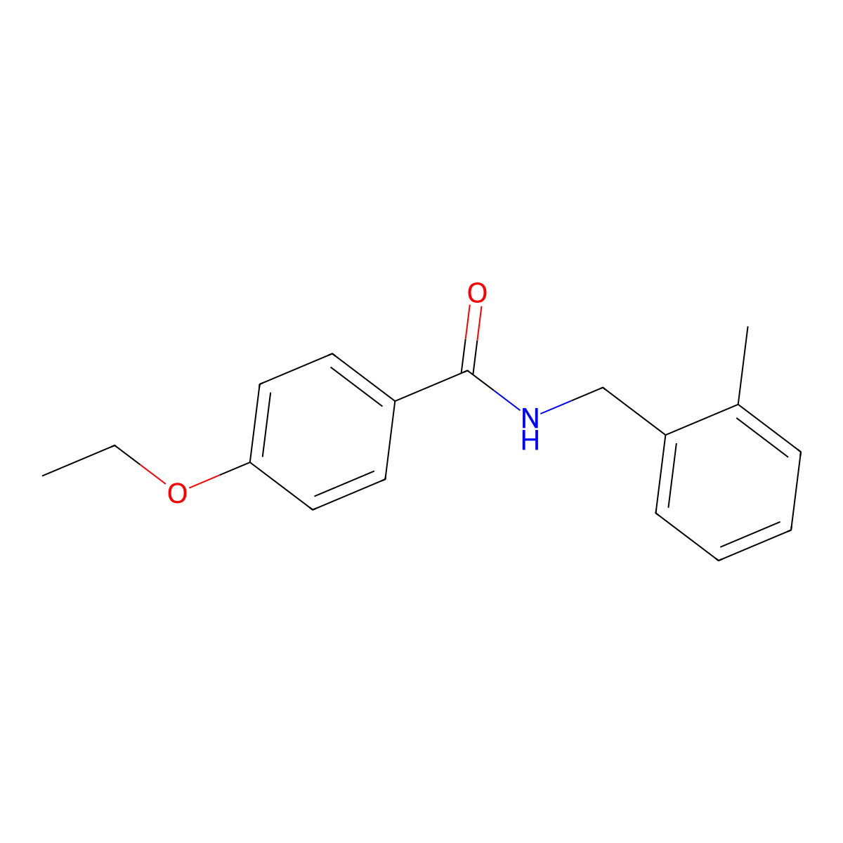 4-ethoxy-N-[(2-methylphenyl)methyl]benzamide molecular structure, CAS 1242828-29-0