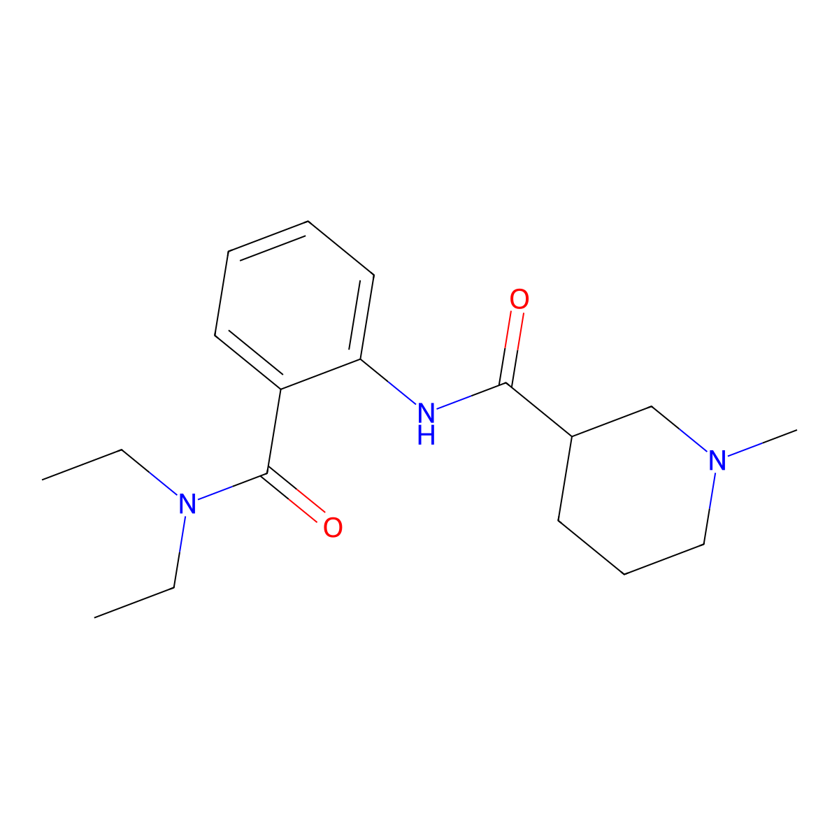 N-[2-(diethylcarbamoyl)phenyl]-1-methylpiperidine-3-carboxamide molecular structure, CAS 1242832-37-6