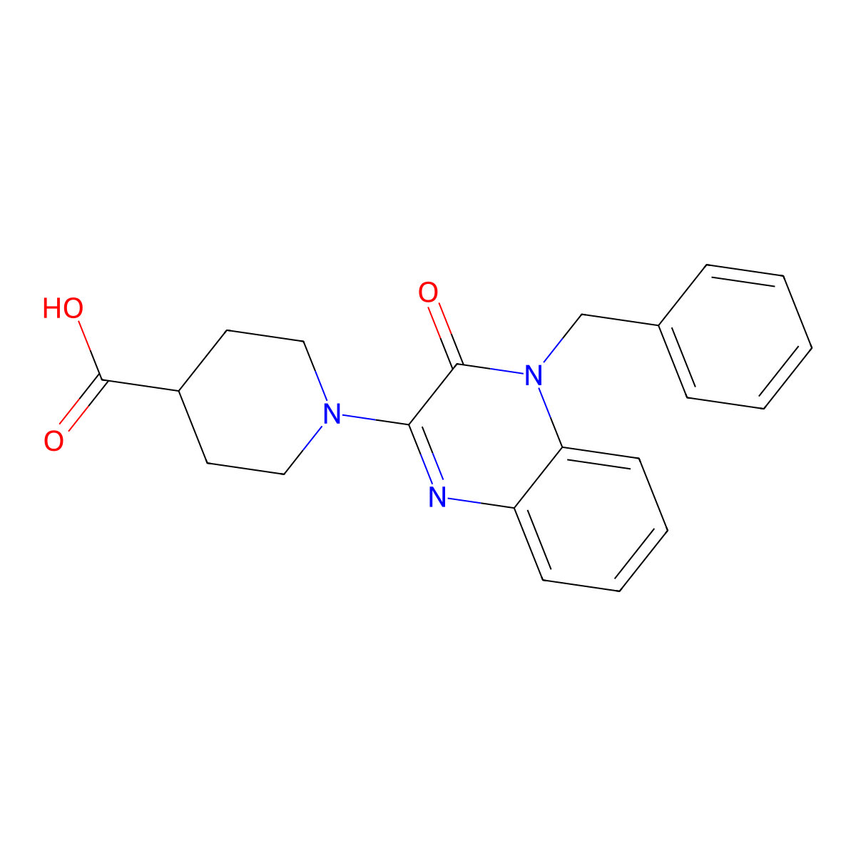 1-(4-Benzyl-3-oxo-3,4-dihydroquinoxalin-2-yl)piperidine-4-carboxylic acid molecular structure, CAS 1242853-78-6
