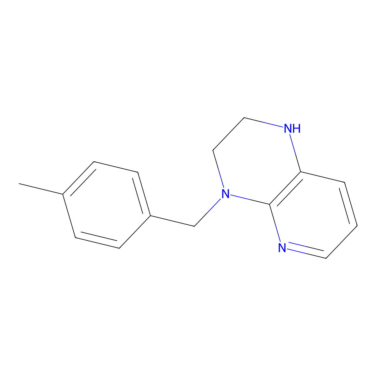 4-(4-Methylbenzyl)-1,2,3,4-tetrahydropyrido[2,3-b]pyrazine molecular structure, CAS 1242879-21-5