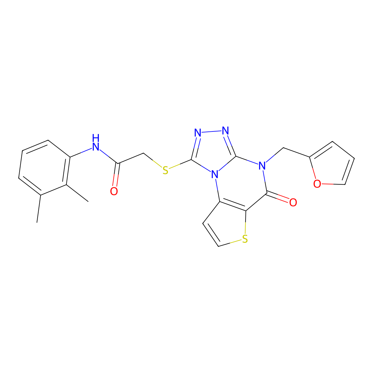 N-(2,3-dimethylphenyl)-2-({8-[(furan-2-yl)methyl]-7-oxo-5-thia-1,8,10,11-tetraazatricyclo[7.3.0.0^{2,6}]dodeca-2(6),3,9,11-tetraen-12-yl}sulfanyl)acetamide molecular structure, CAS 1242884-12-3