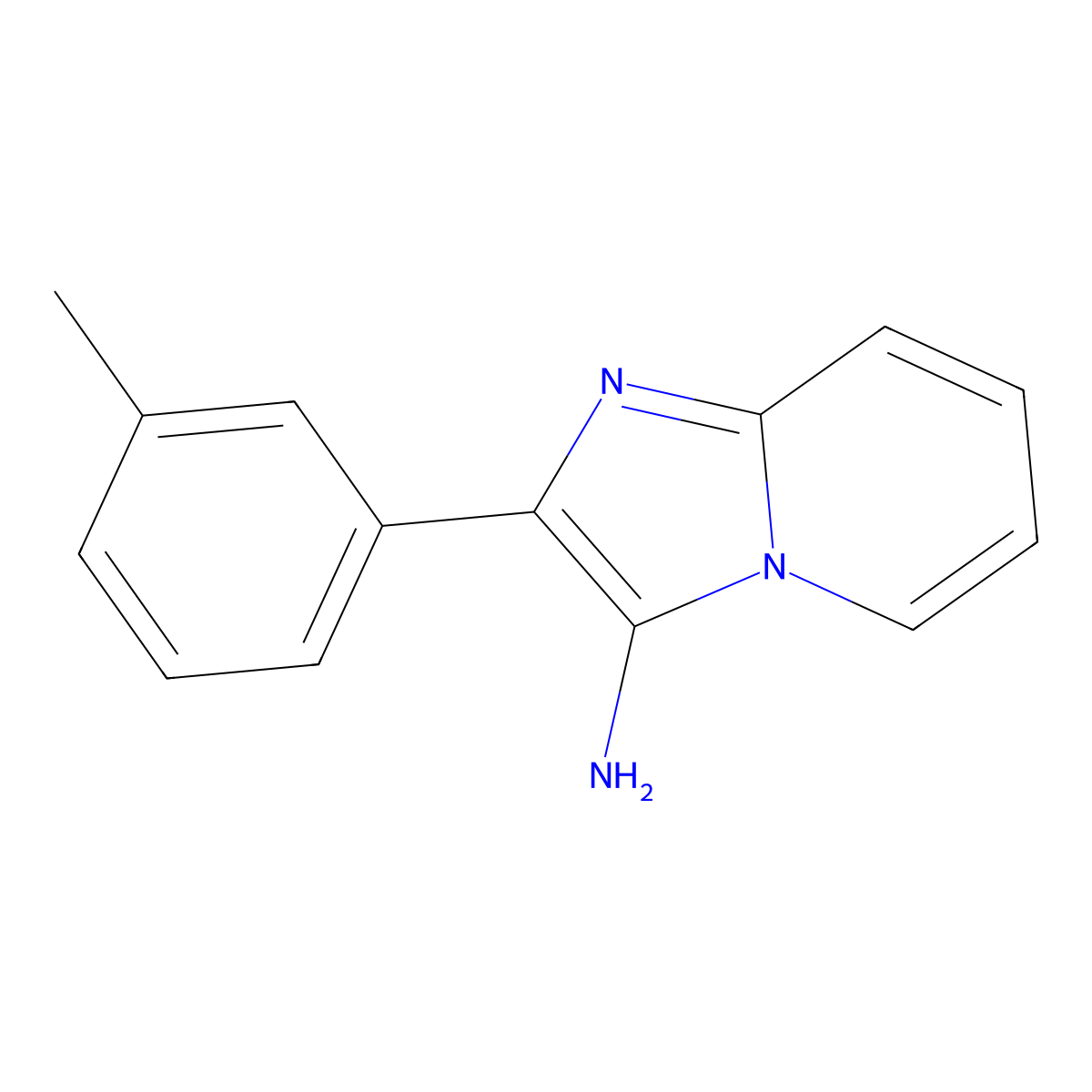 2-(m-Tolyl)imidazo[1,2-a]pyridin-3-amine molecular structure, CAS 1242886-45-8