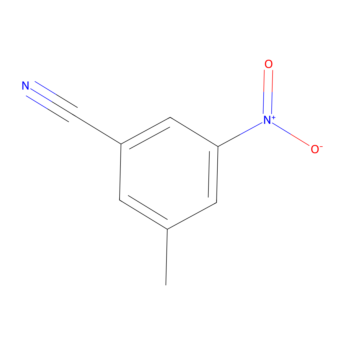 3-Methyl-5-nitrobenzonitrile molecular structure, CAS 124289-22-1