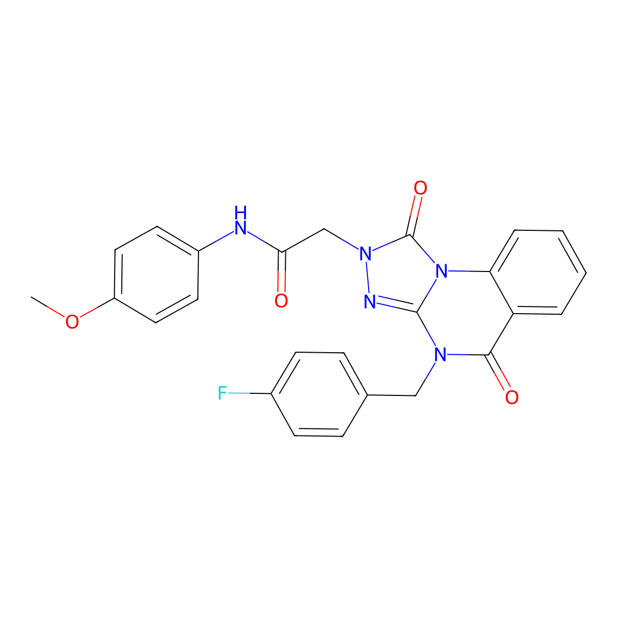 2-(4-(4-fluorobenzyl)-1,5-dioxo-4,5-dihydro-[1,2,4]triazolo[4,3-a]quinazolin-2(1H)-yl)-N-(4-methoxyphenyl)acetamide molecular structure, CAS 1242899-07-5