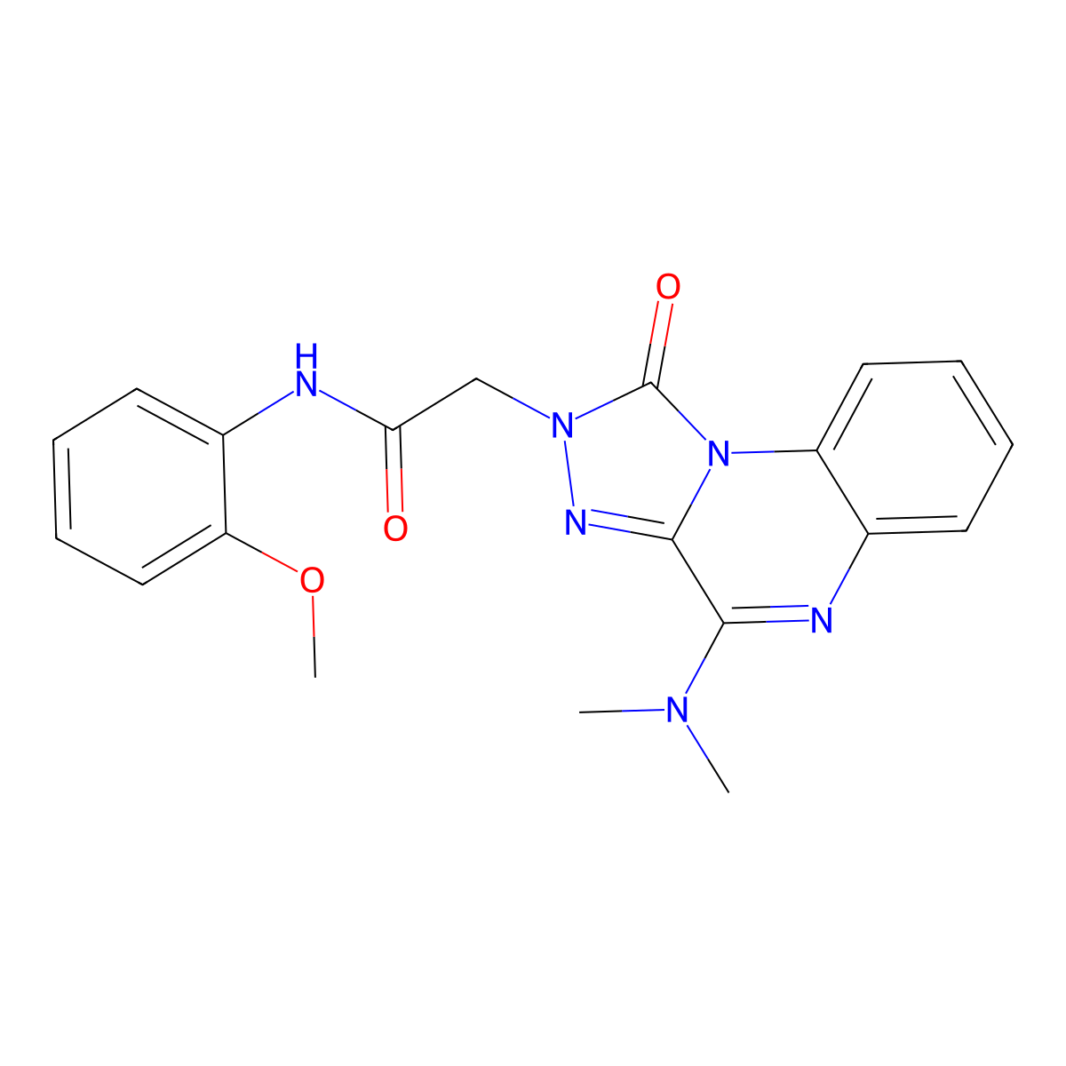2-(4-(dimethylamino)-1-oxo-[1,2,4]triazolo[4,3-a]quinoxalin-2(1H)-yl)-N-(2-methoxyphenyl)acetamide molecular structure, CAS 1242901-11-6