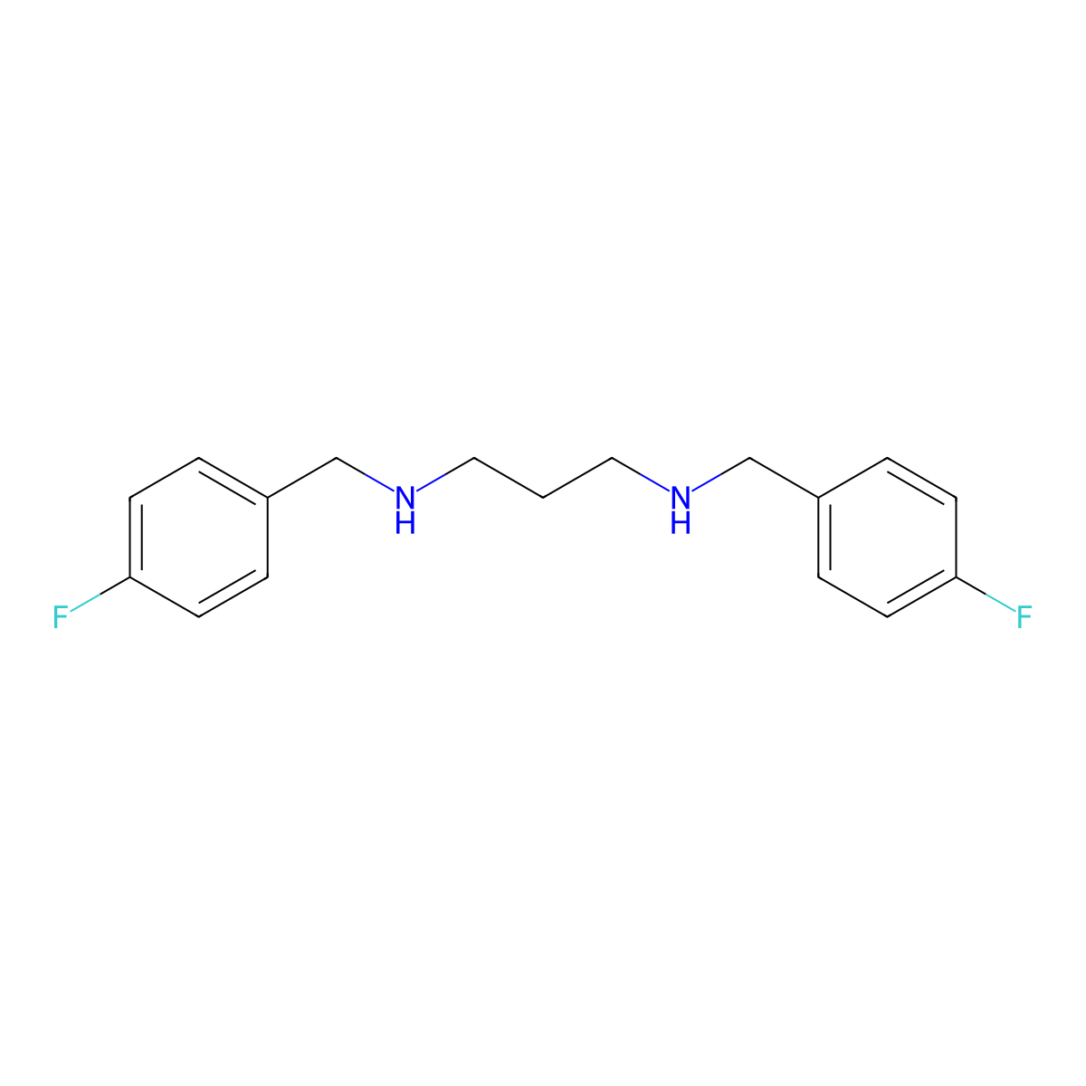 N,N'-Bis(4-fluorobenzyl)propane-1,3-diamine molecular structure, CAS 1242902-13-1