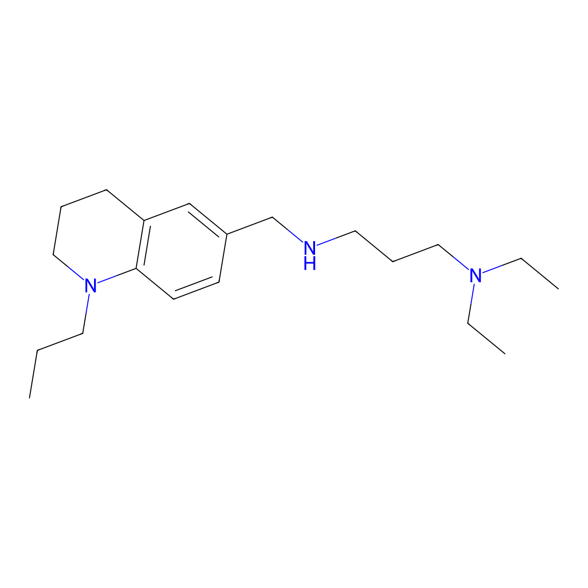 N,N-Diethyl-N'-[(1-propyl-1,2,3,4-tetrahydroquinolin-6-yl)methyl]propane-1,3-diamine molecular structure, CAS 1242919-69-2