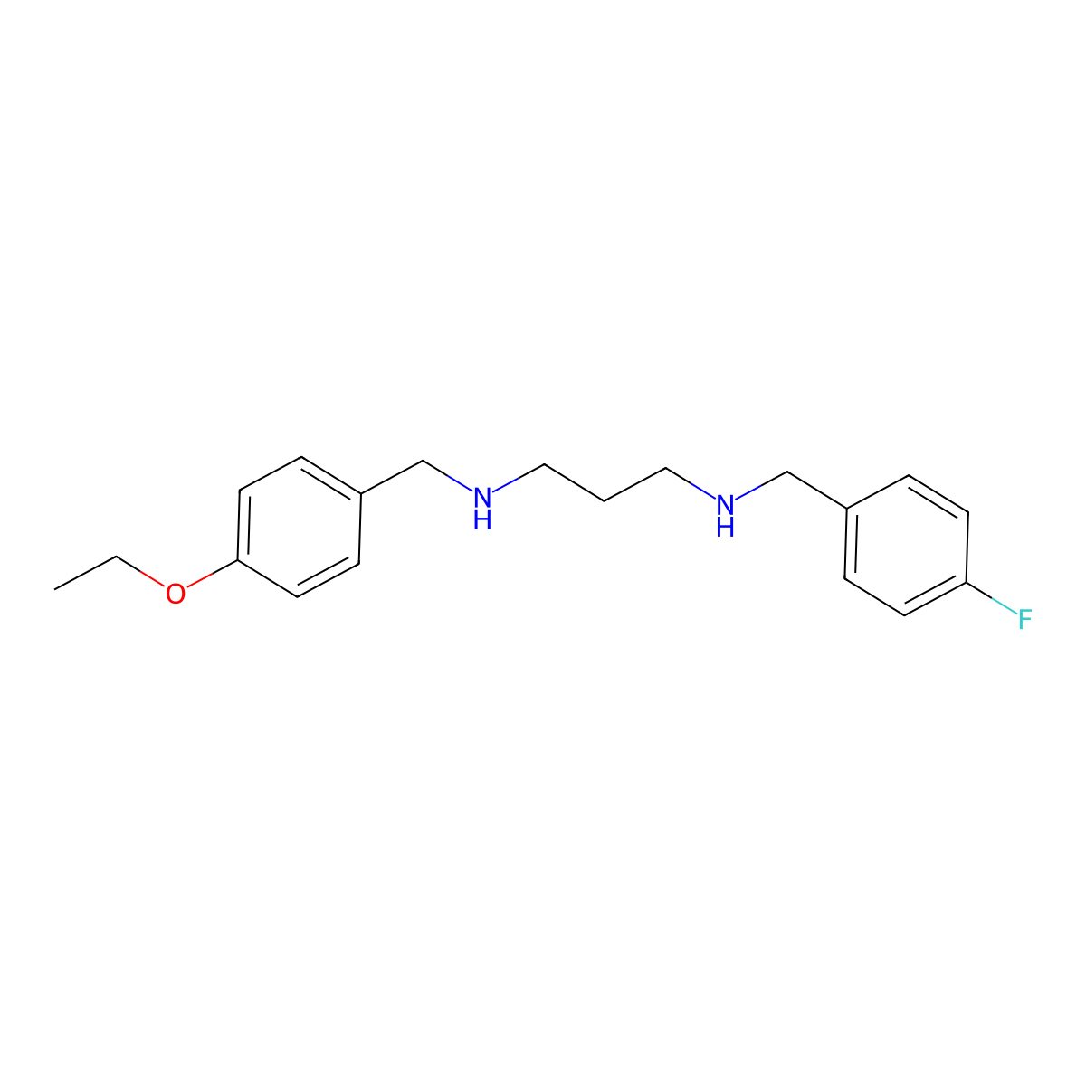 N-(4-Ethoxybenzyl)-N'-(4-fluorobenzyl)propane-1,3-diamine molecular structure, CAS 1242948-04-4