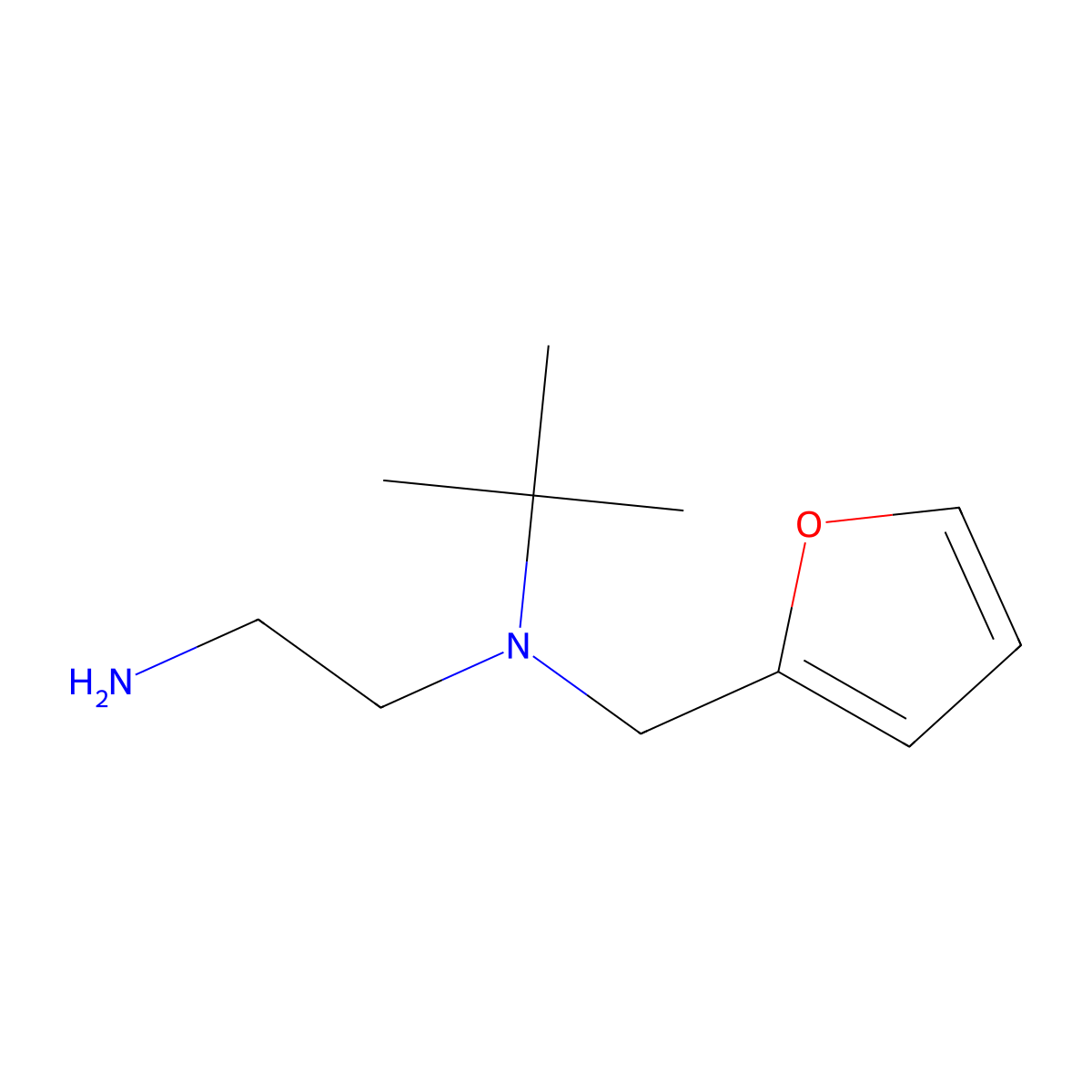 N-(tert-Butyl)-N-(2-furylmethyl)ethane-1,2-diamine molecular structure, CAS 1242970-05-3
