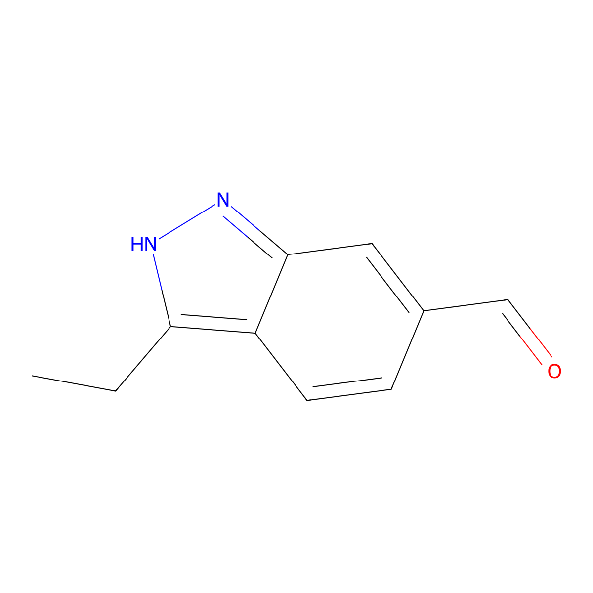 3-Ethyl-1H-indazole-6-carbaldehyde molecular structure, CAS 1242983-18-1