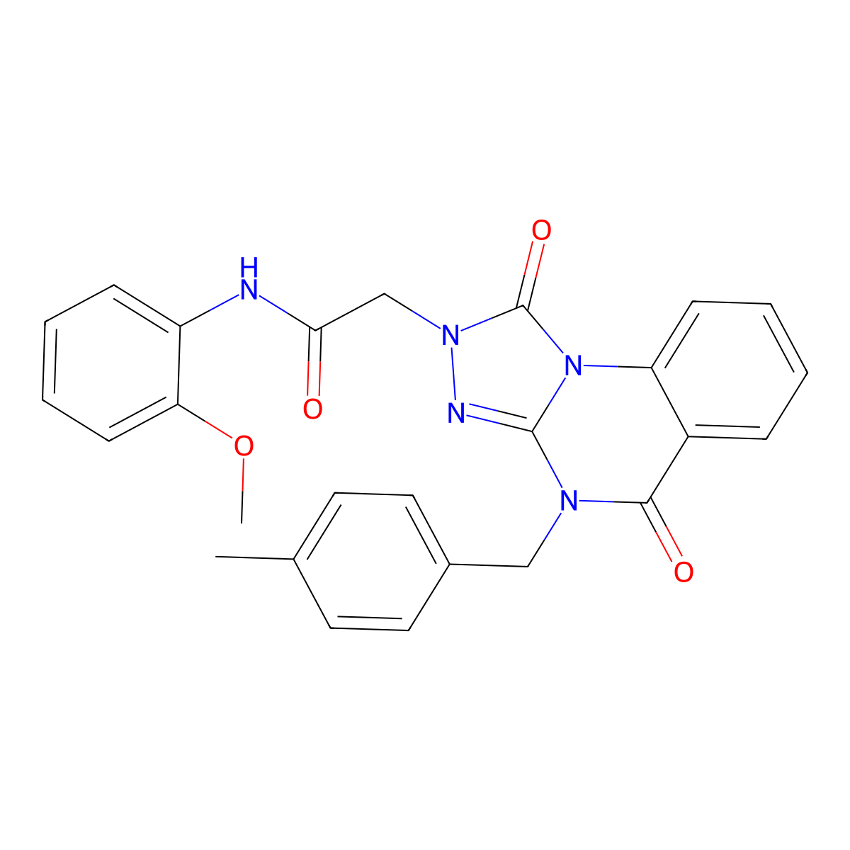 N-(2-methoxyphenyl)-2-(4-(4-methylbenzyl)-1,5-dioxo-4,5-dihydro-[1,2,4]triazolo[4,3-a]quinazolin-2(1H)-yl)acetamide molecular structure, CAS 1243006-97-4