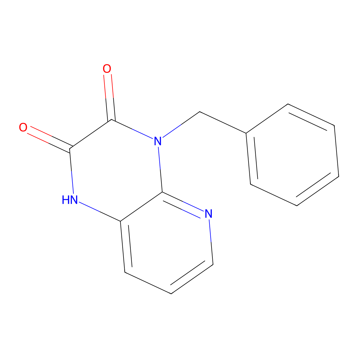 4-Benzyl-2-hydroxypyrido[2,3-b]pyrazin-3(4H)-one molecular structure, CAS 1243022-01-6
