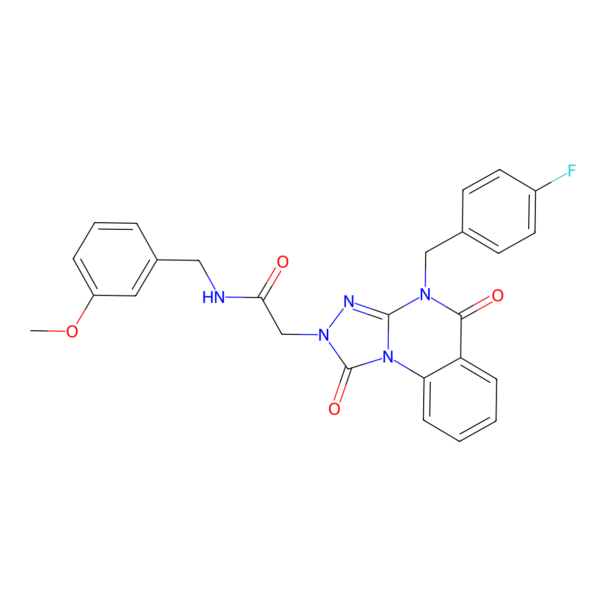 2-(4-(4-fluorobenzyl)-1,5-dioxo-4,5-dihydro-[1,2,4]triazolo[4,3-a]quinazolin-2(1H)-yl)-N-(3-methoxybenzyl)acetamide molecular structure, CAS 1243030-69-4