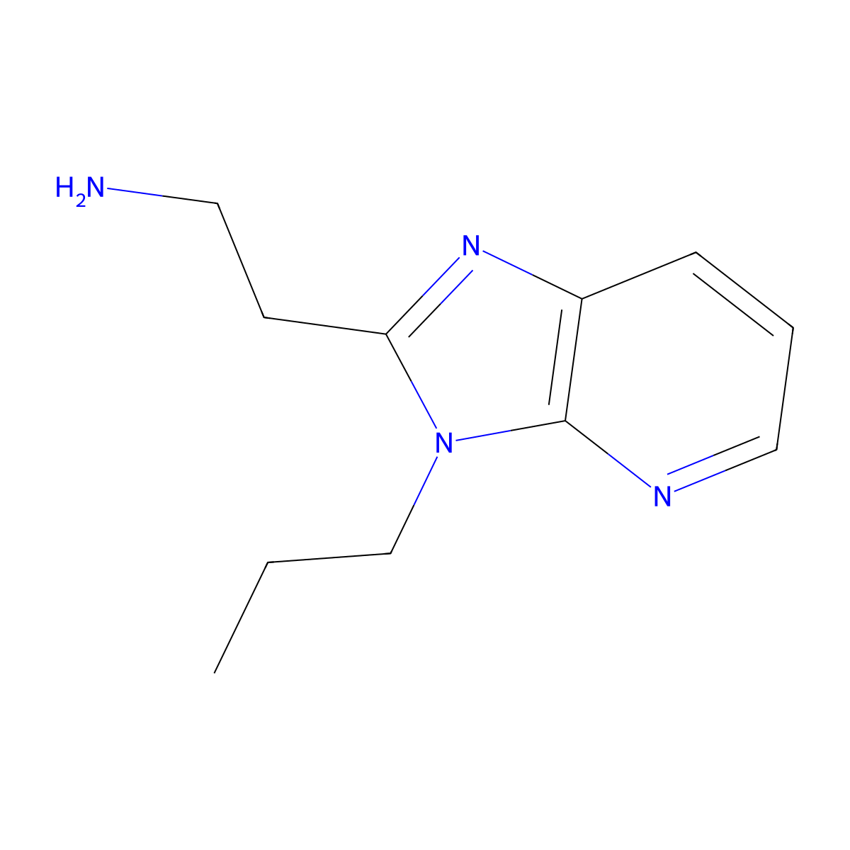 [2-(3-Propyl-3H-imidazo[4,5-b]pyridin-2-yl)ethyl]amine molecular structure, CAS 1243034-00-5