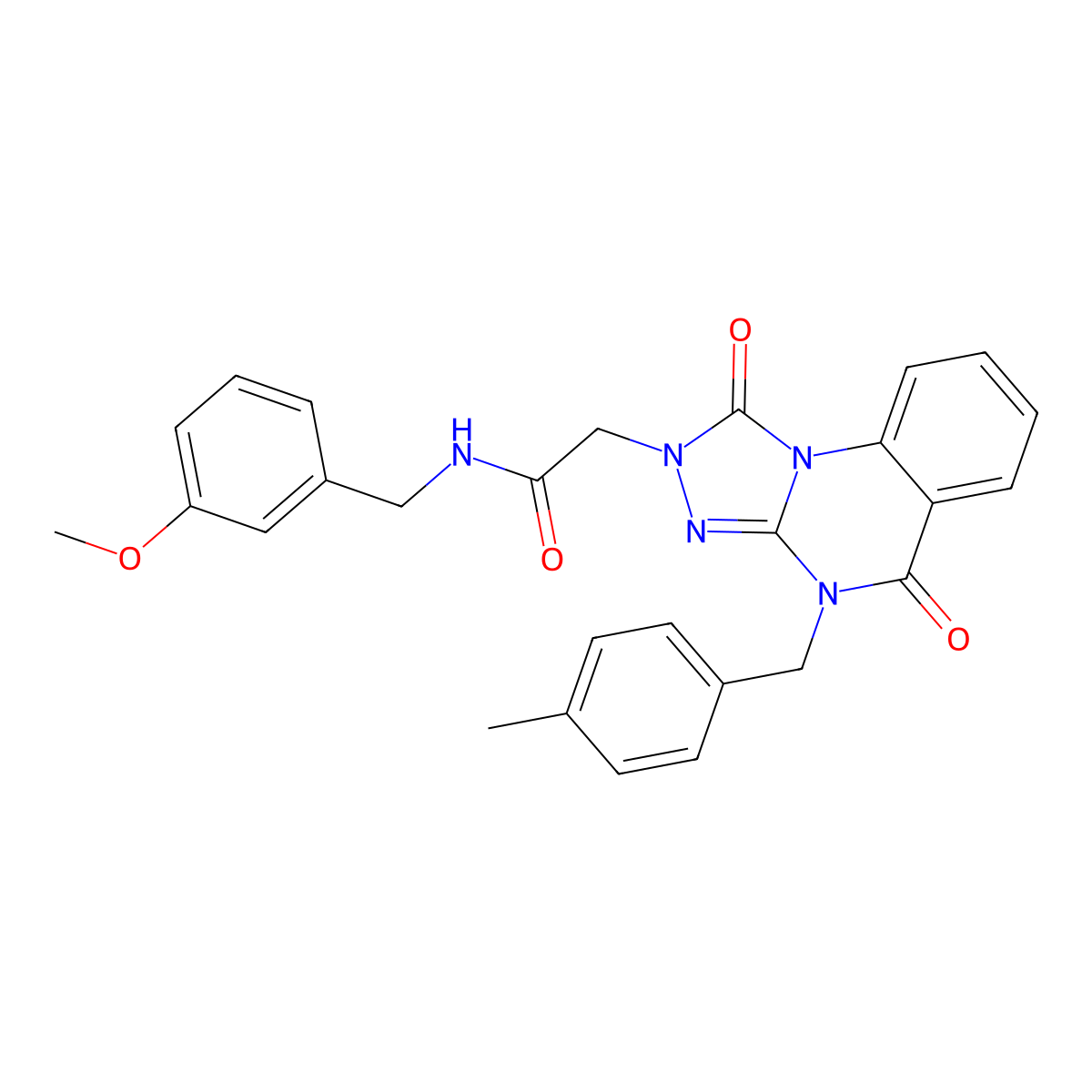 N-(3-methoxybenzyl)-2-(4-(4-methylbenzyl)-1,5-dioxo-4,5-dihydro-[1,2,4]triazolo[4,3-a]quinazolin-2(1H)-yl)acetamide molecular structure, CAS 1243035-73-5