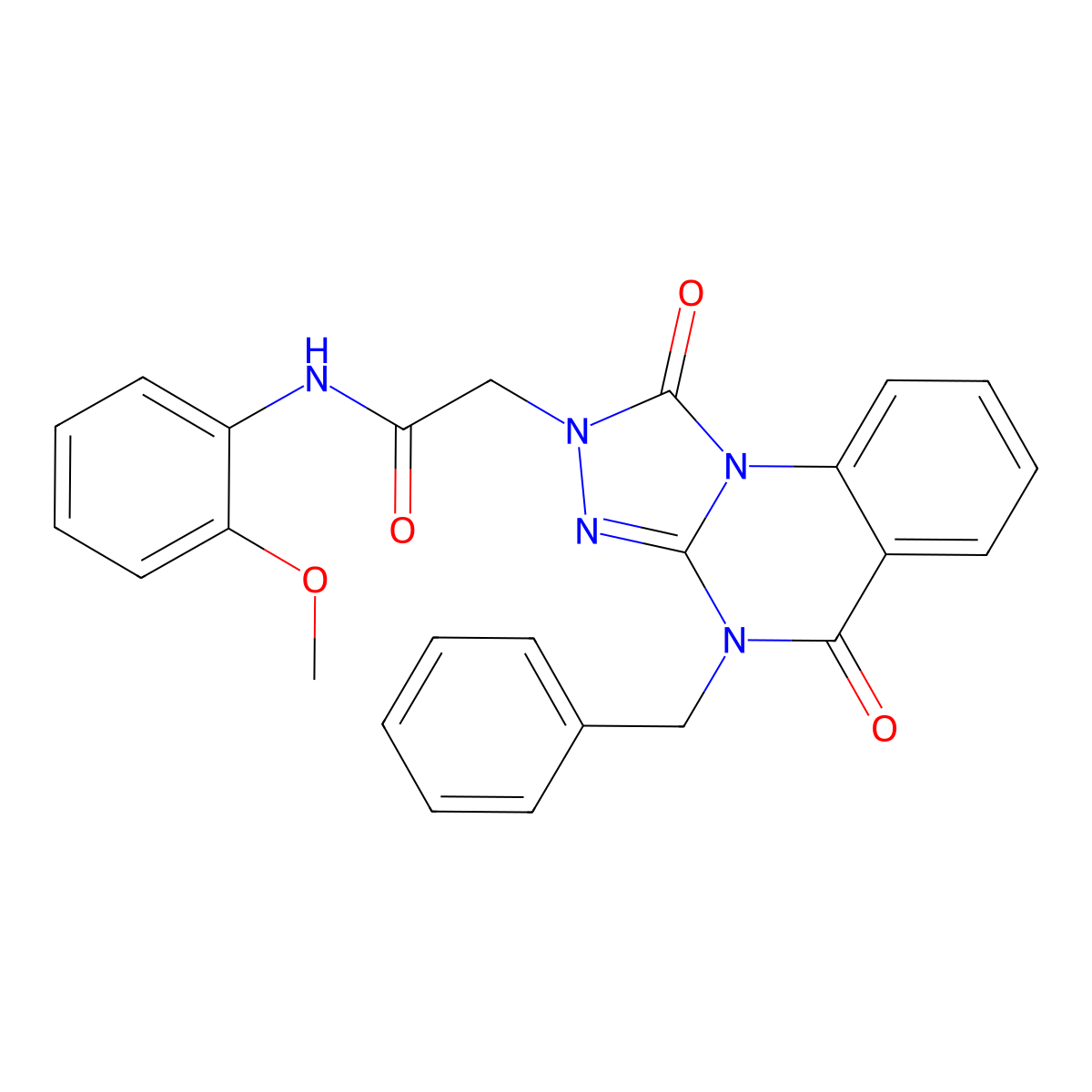 2-(4-benzyl-1,5-dioxo-4,5-dihydro-[1,2,4]triazolo[4,3-a]quinazolin-2(1H)-yl)-N-(2-methoxyphenyl)acetamide molecular structure, CAS 1243048-78-3
